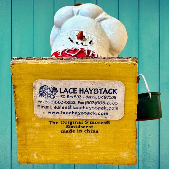 The Original S'MORES Midwest KISS THE COOK Marshmallow Ornament Christmas Smore - Picture 3 of 11